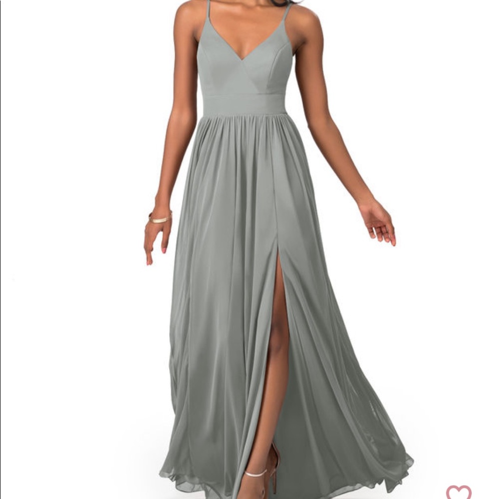 Azazie Kiri (Steel Grey) Bridesmaid’s Dress